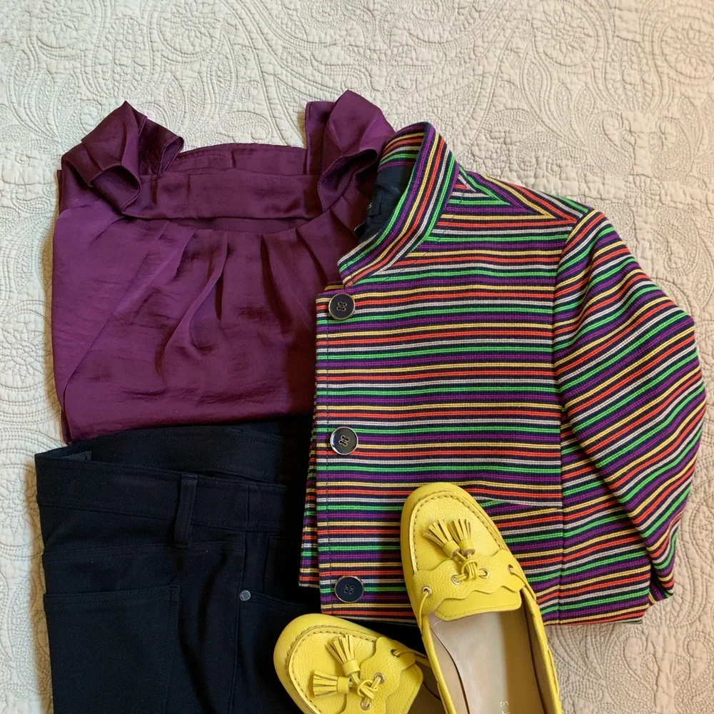 Striped Talbots Jacket - Picture 2 of 5